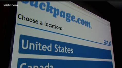 corpus christi back pages|Nueces County plays role in Backpage.com shutdown.